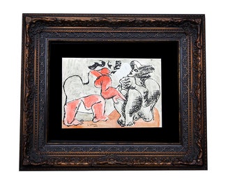 Le CORBUSIER Lithograph in Color ORIGINAL Ltd. Ed. SIGNED +w/Archival Frame