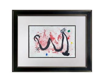 Joan MIRO Original COLOR Lithograph 1963 Signed Limited Edition