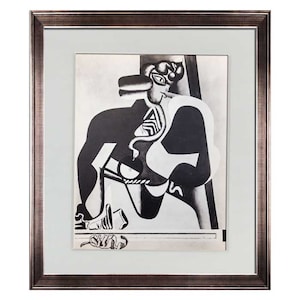 Le CORBUSIER Lithograph Limited Edition &quot;La Femme a la Cleopatre&quot; w/Frame