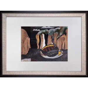 ｃジョルジュ・ブラックのリトグラフ ジョルジュ ブラック（Georges Braque）リトグラフ「鳥とその巣」