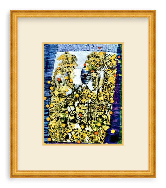 Max Ernst - Picking Oranges - 1950 Framed - Work or Home Modern