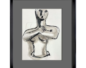 Henry MOORE Lithograph Limited EDITION 2/250 ~Clasped Hands ~ Frame Included