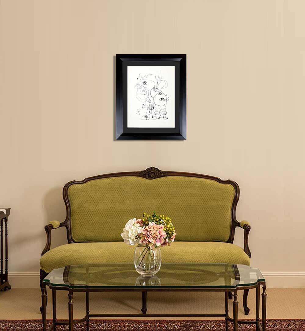 Joan MIRO Lithograph Barcelona LIMITED Edition with Cat. Ref: c13 + FRAME Included