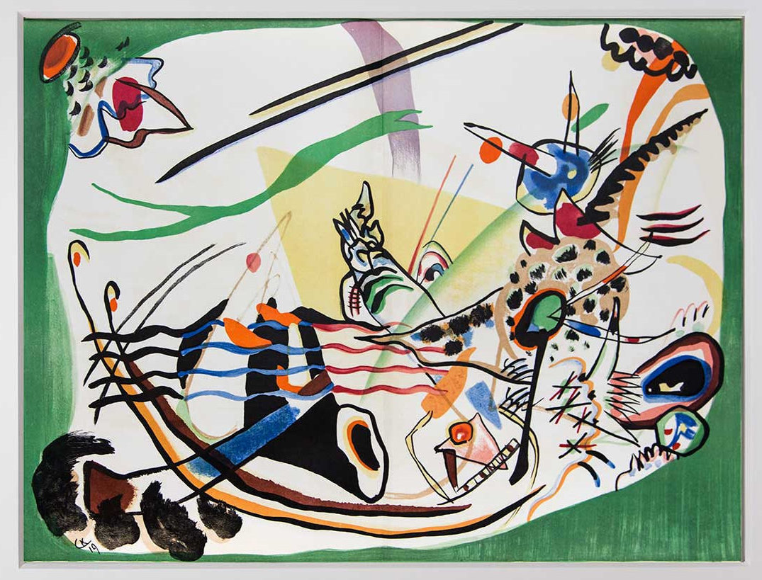 カンディンスキー　リトグラフ ワシリー・カンディンスキー（1866-1944）リトグラフ サイン入り 限定