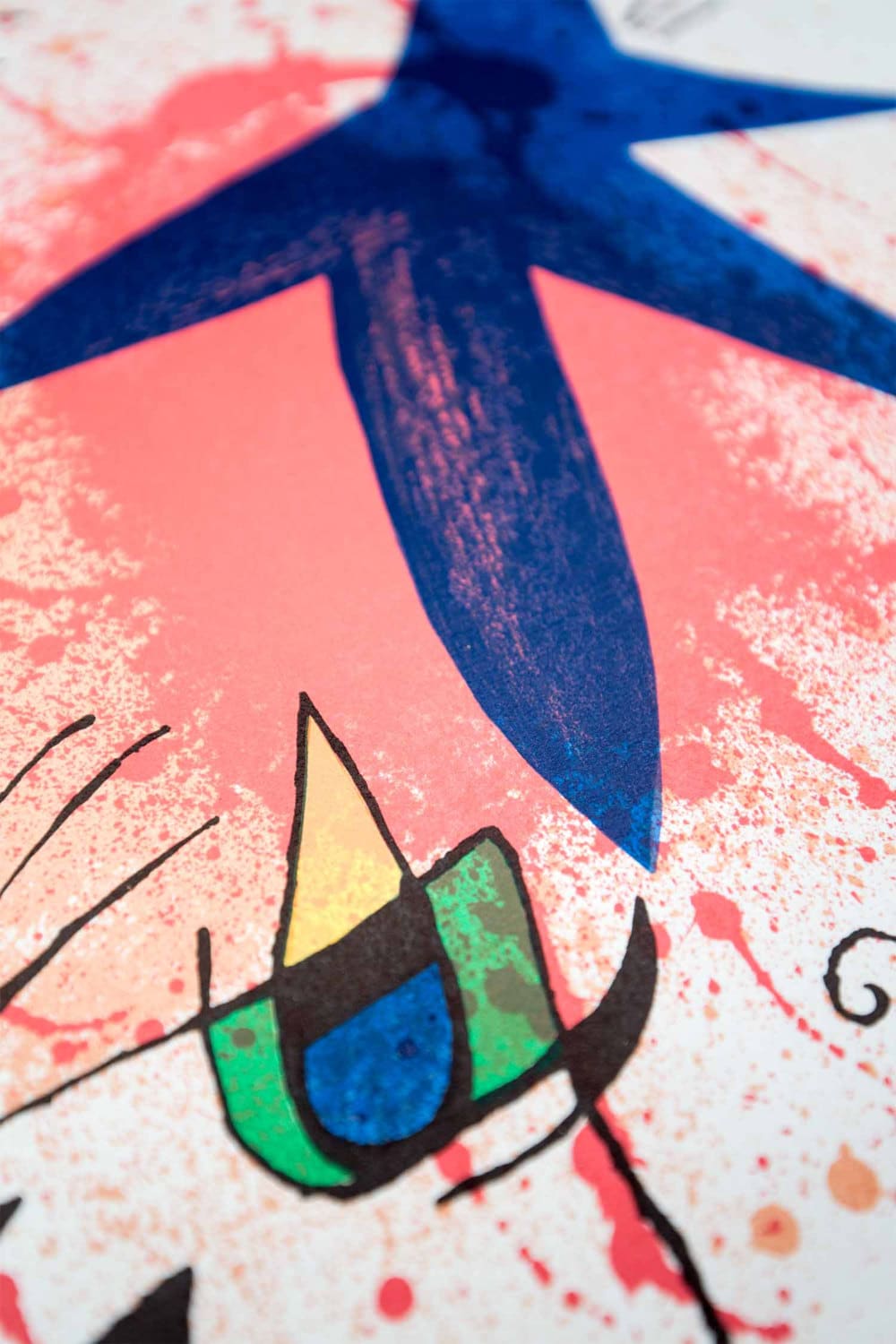 【当時の希少品】ジョアン・ミロ　オリジナルリトグラフポスター　サラ・ガスパー 当時の希少品】ジョアン・ミロ オリジナルリトグラフポスター サラ