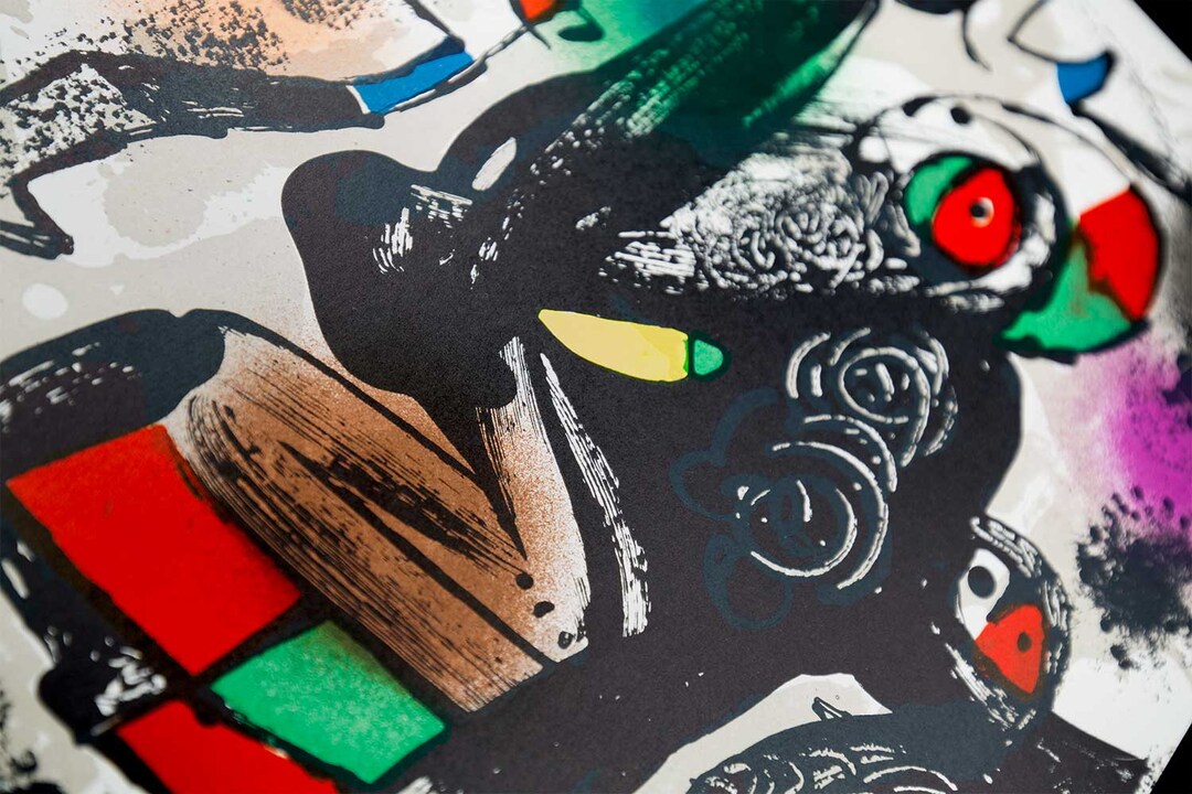 ジョアン・ミロ (1893-1983) オリジナルカラーリトグラフ 1981年