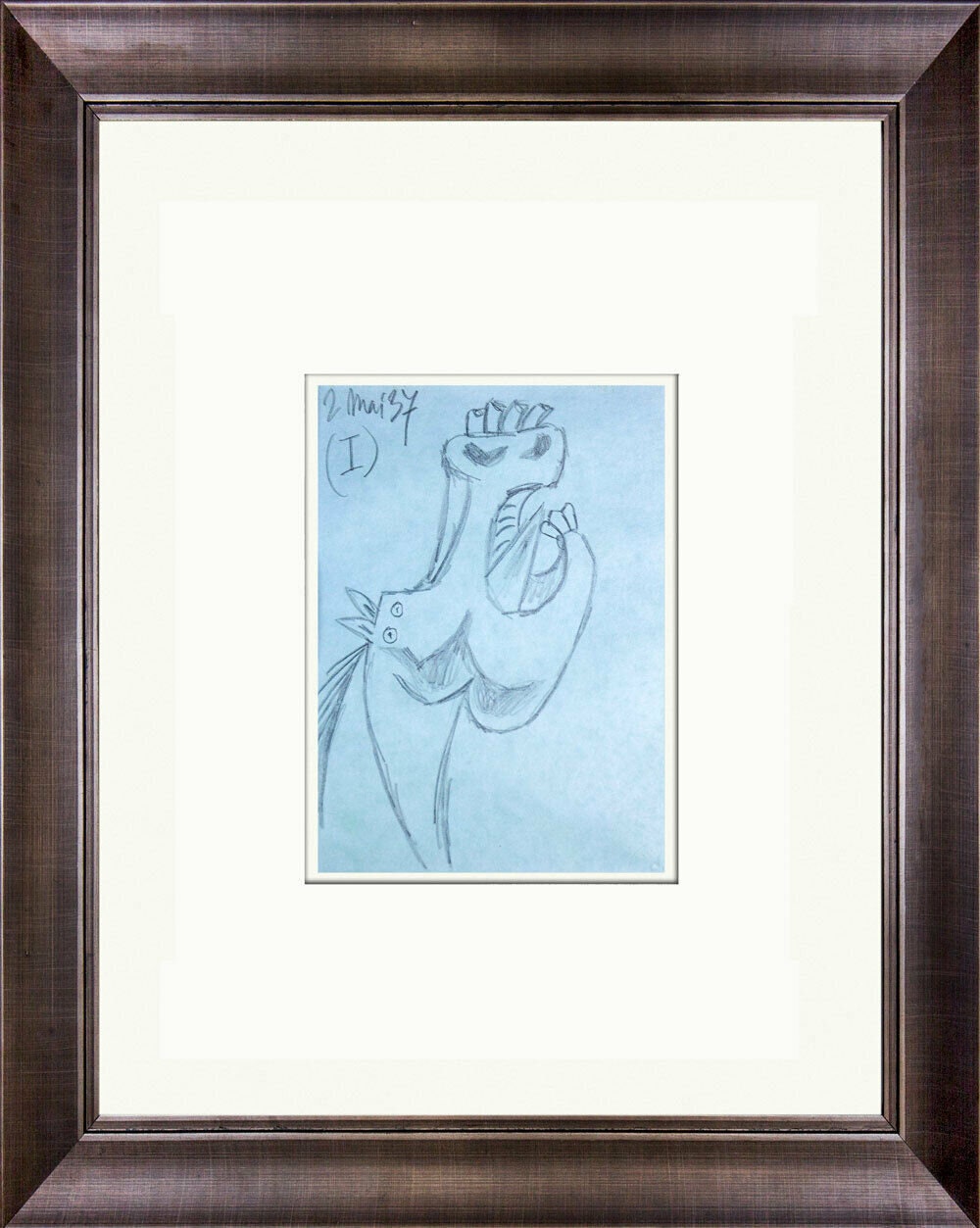 パブロ・ピカソ リトグラフ ゲルニカ 馬の習作（2枚セット） 非