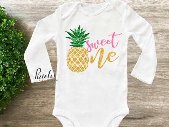 pineapple baby onesie