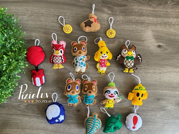 Animal Crossing New Leaf Inspired Felt Mobile Toys Plushies Etsy