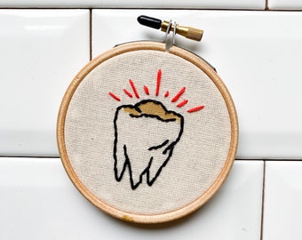 Gold Tooth, gold teeth, traditional flash, tattoo flash, unwelcome sign, home decor, wall decor, living room decor, wall art, whatever