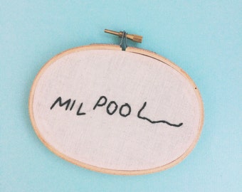 Milpool, Milhouse, Milhouse Pool, Milhouse Cast, The Simpsons, Simpsons, funny embroidery, wall art, kitchen decor, room decor, tv quotes
