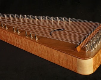 James Jones 2 1/2 Octave Alto Bowed Psaltery, 7/8" pin spacing, C6-G3  (all solid wood) w/soft case #17