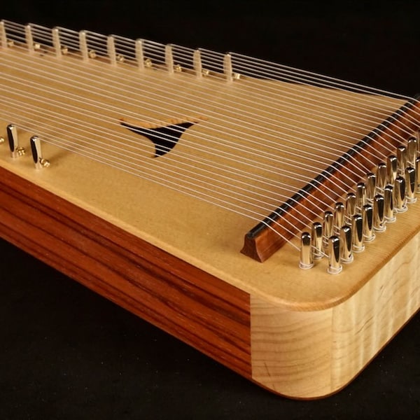 James Jones 2 1/2 Octave Alto Bowed Psaltery, 3/4" pin spacing, C6-G3  (all solid wood) w/soft case #9