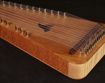 James Jones 2 1/2 Octave Alto Bowed Psaltery, 7/8" pin spacing, C6-G3  (all solid wood) w/soft case #10