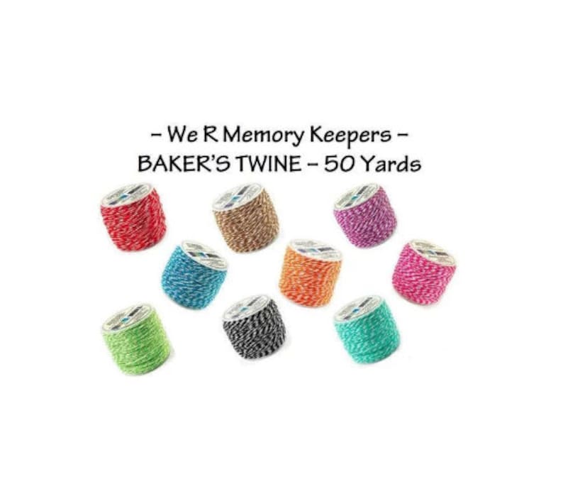 BAKER/'S TWINE We R Memory Keepers 50 Yards 45 Meters Green Brand New