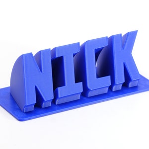 Custom 3D Printed Desk Name Plate: Personalized Office Decor