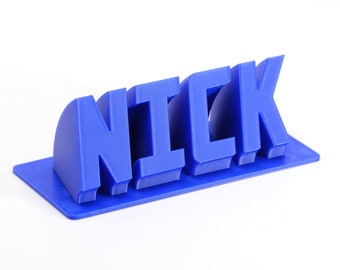 Placa de escritorio personalizada con impresión 3D: decoración de oficina personalizada