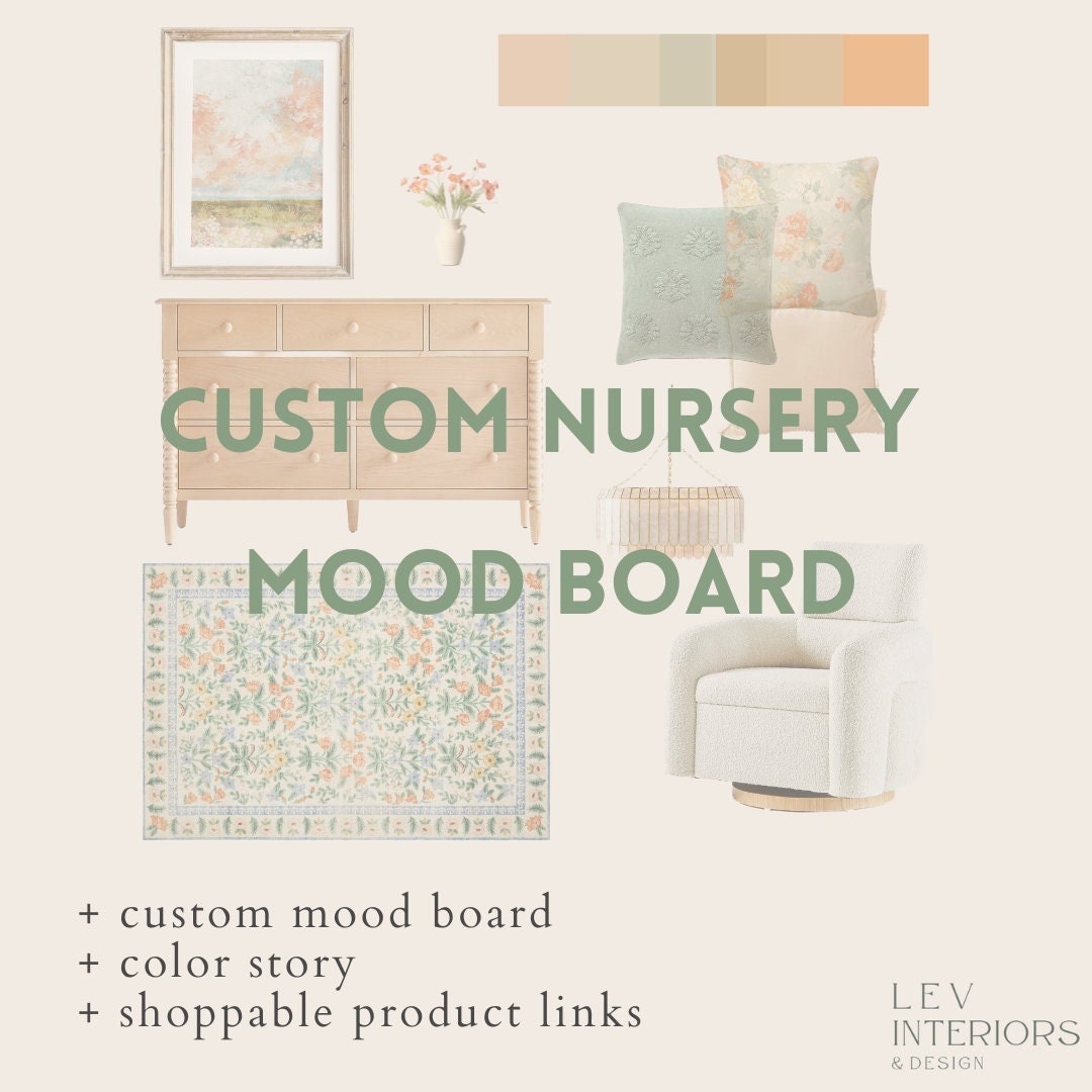 Nursery Design Mood Board | Personalized Nursery Decor Styling Service ...