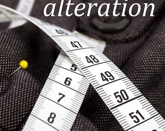 alteration (only for things you are in the process of ordering from Talismana Designs.)