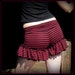 Ruffle Shorts Bloomers, Burning Man Clothing, Stretchy Red Black Stripe or 5 solid colors, Festival Clothing, Roller Derby, Hooping, Yoga 