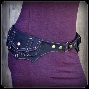 Utility belt in three colors , Burning man belt ~  vegan canvas pocket belt ~ Festival clothing, Festival Belt, Steampunk Belt Bag