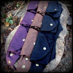 Small Steampunk Utility Belt Bag ~ Pocket Belt Burning Man Festival Belt Fanny Pack ~ vegan canvas ~ black, brown, purple, hooping hip belt