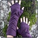 arm warmers ~ red purple teal black or gray fleece armwarmer ~ brass stud detail for steampunk flavor 