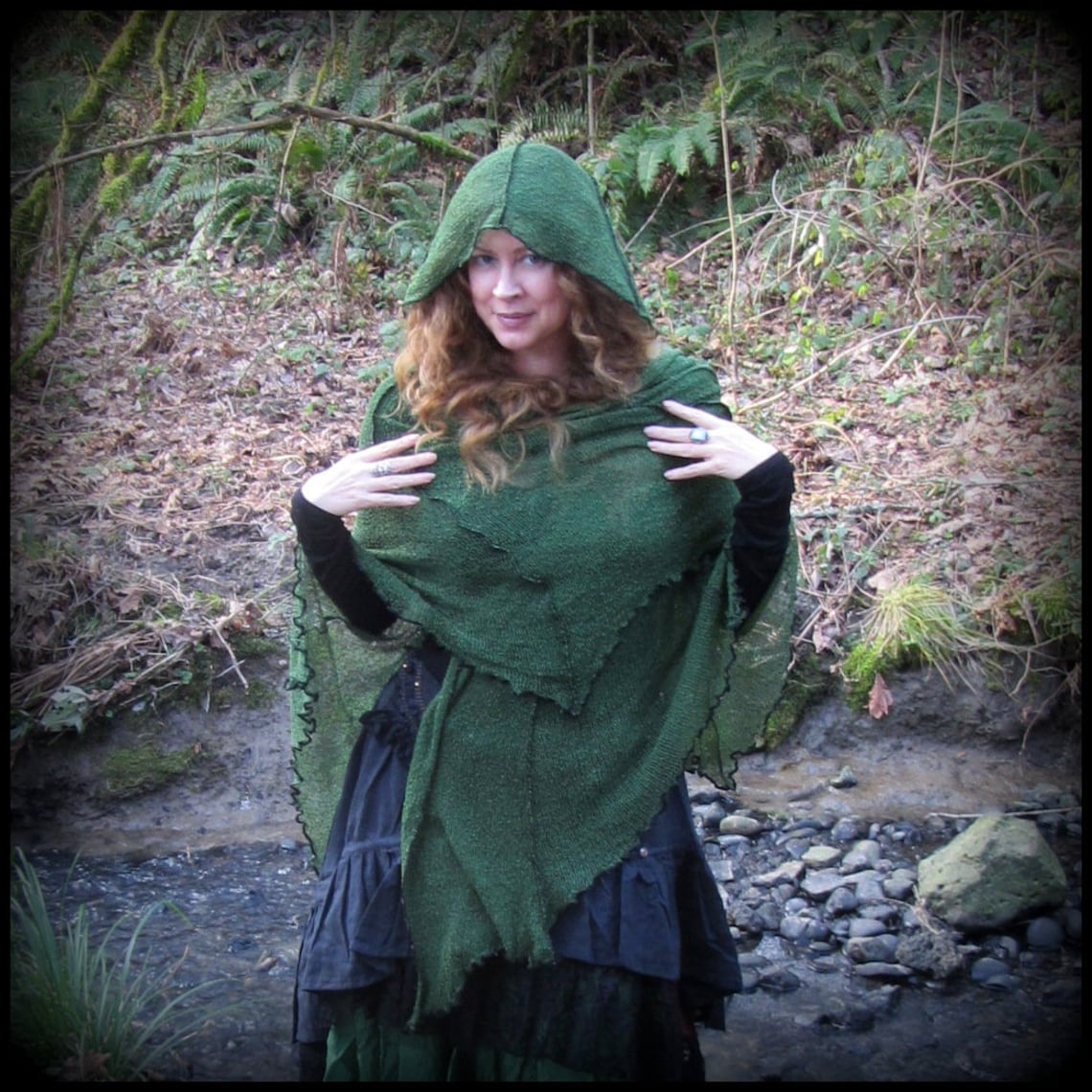 Fantasy Cloak W/ Hood Renaissance Festival Clothing Elven - Etsy