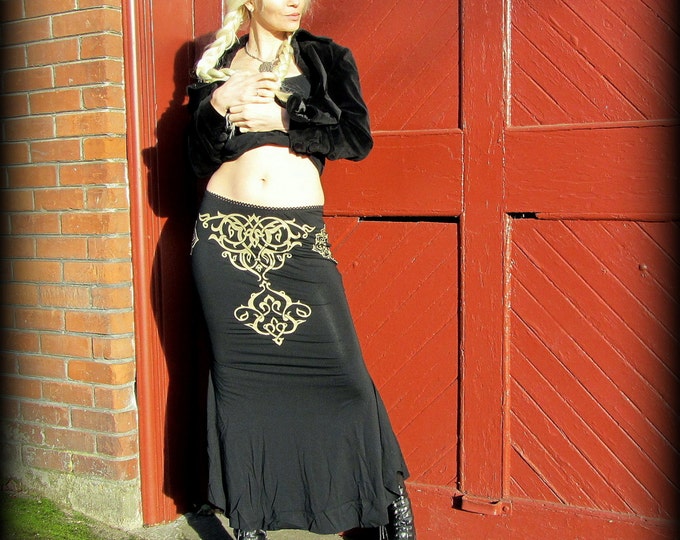 Belly Dance Mermaid Skirt Arabic Bellydance Witchy Tribal Fusion