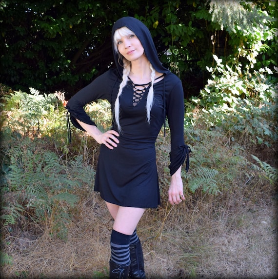 hooded witch dress