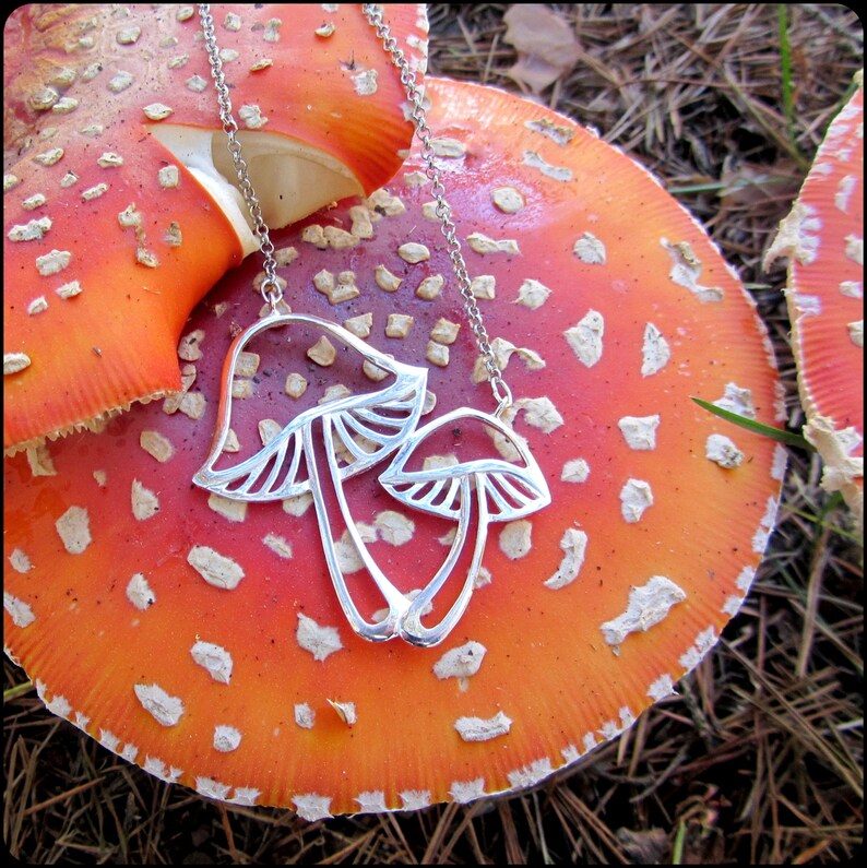 Mushroom Necklace Festival Jewelry Forest Fairy Mushroom Etsy