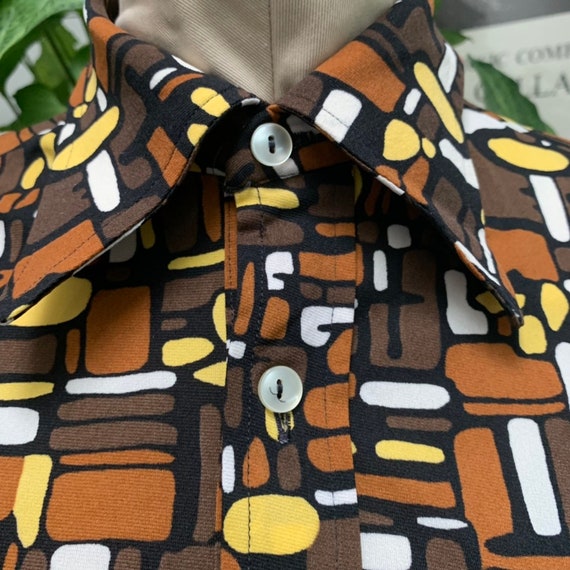 1970's Button Up Polyester Shirt | Eminence, Made… - image 2