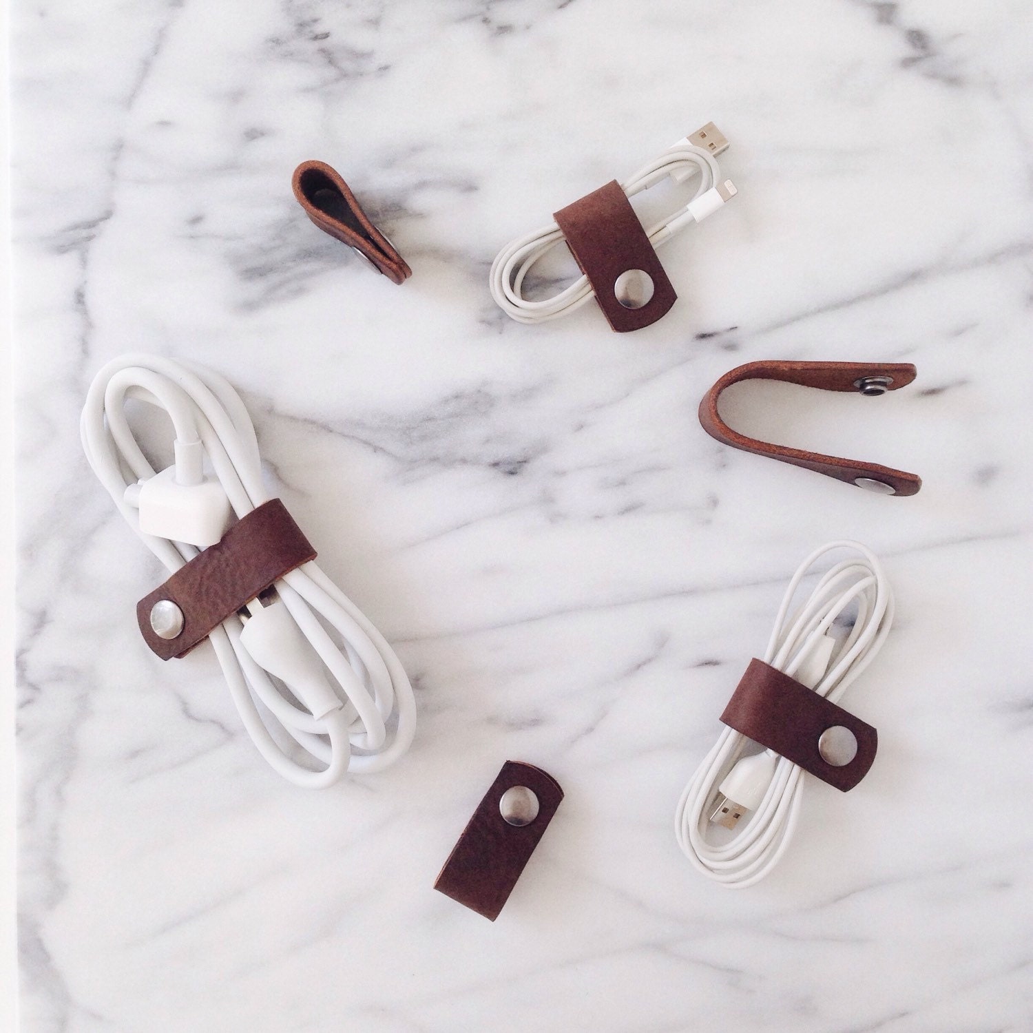 Leather Cord Organizer 3 Pack Etsy