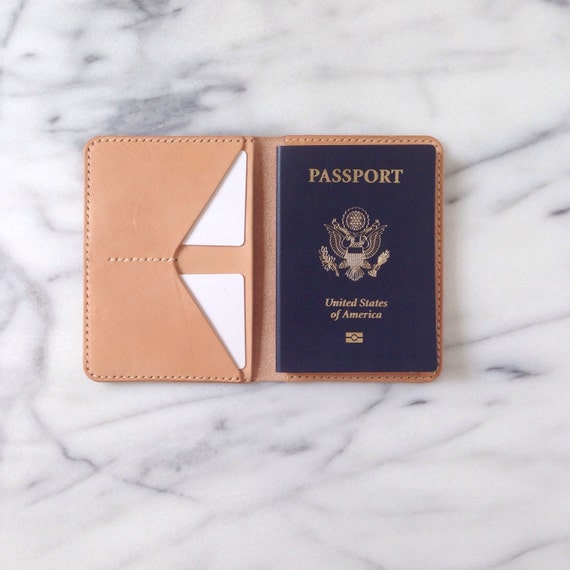Items similar to Leather Passport Wallet on Etsy