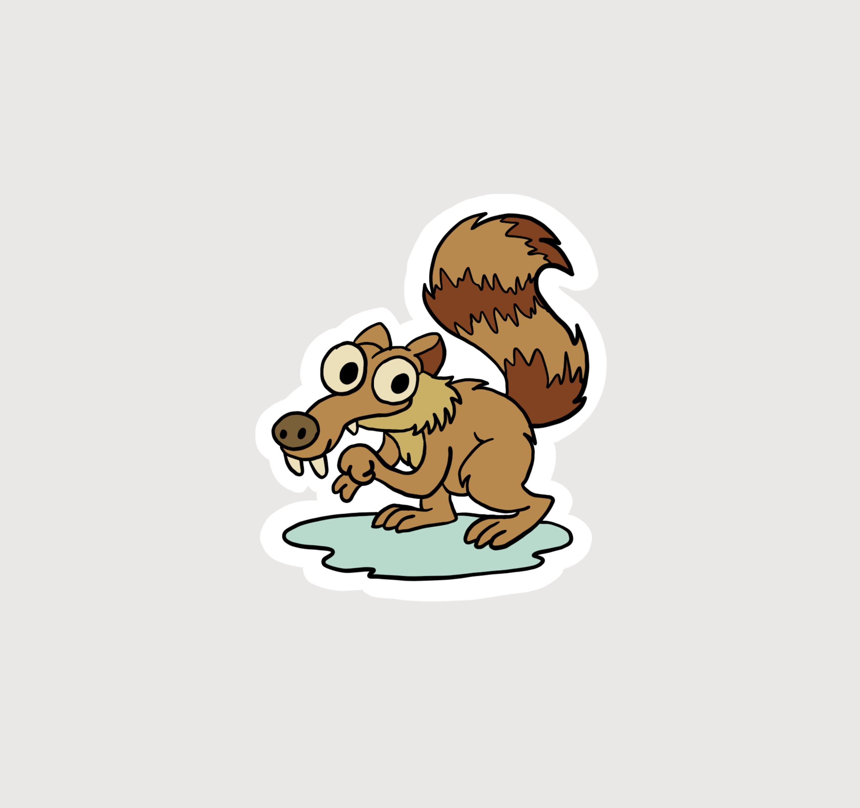Ice Age Cartoon Stickers - Etsy