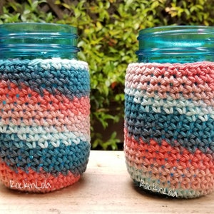 cotton mason jar cozy