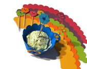 Flower Cupcake Wrappers and Toppers Set of 12