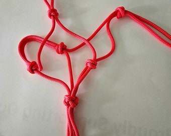 Foal Size 1/4" Rope HALTER yacht rope  U pick color