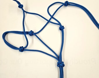 Yearling 1/4" Rope HALTER yacht rope U pick color