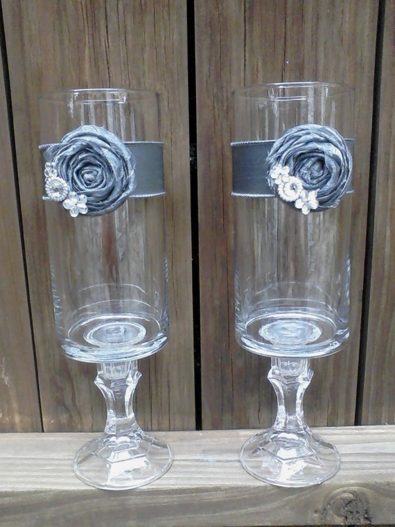 Items similar to Rosette Glass Cylinder/ Candle Holder on Etsy