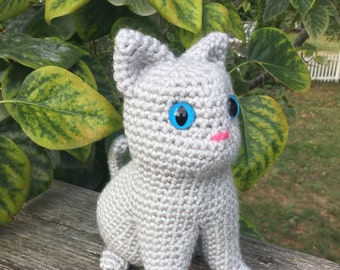 Crochet Pattern: Kitty Cat Amigurumi PDF Instant Download