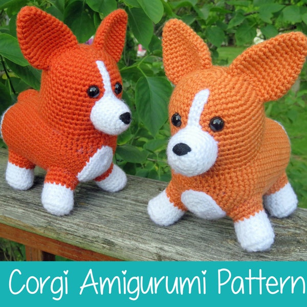 Crochet Pattern: Corgi Amigurumi Pattern PDF Instant Download