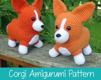 Crochet Pattern: Corgi Amigurumi Pattern PDF Instant Download