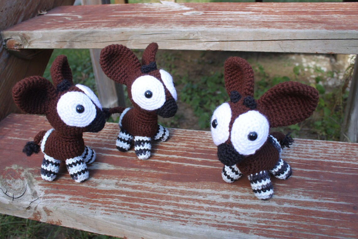 Crochet Pattern: Small Okapi Amigurumi PDF Instant Download - Etsy
