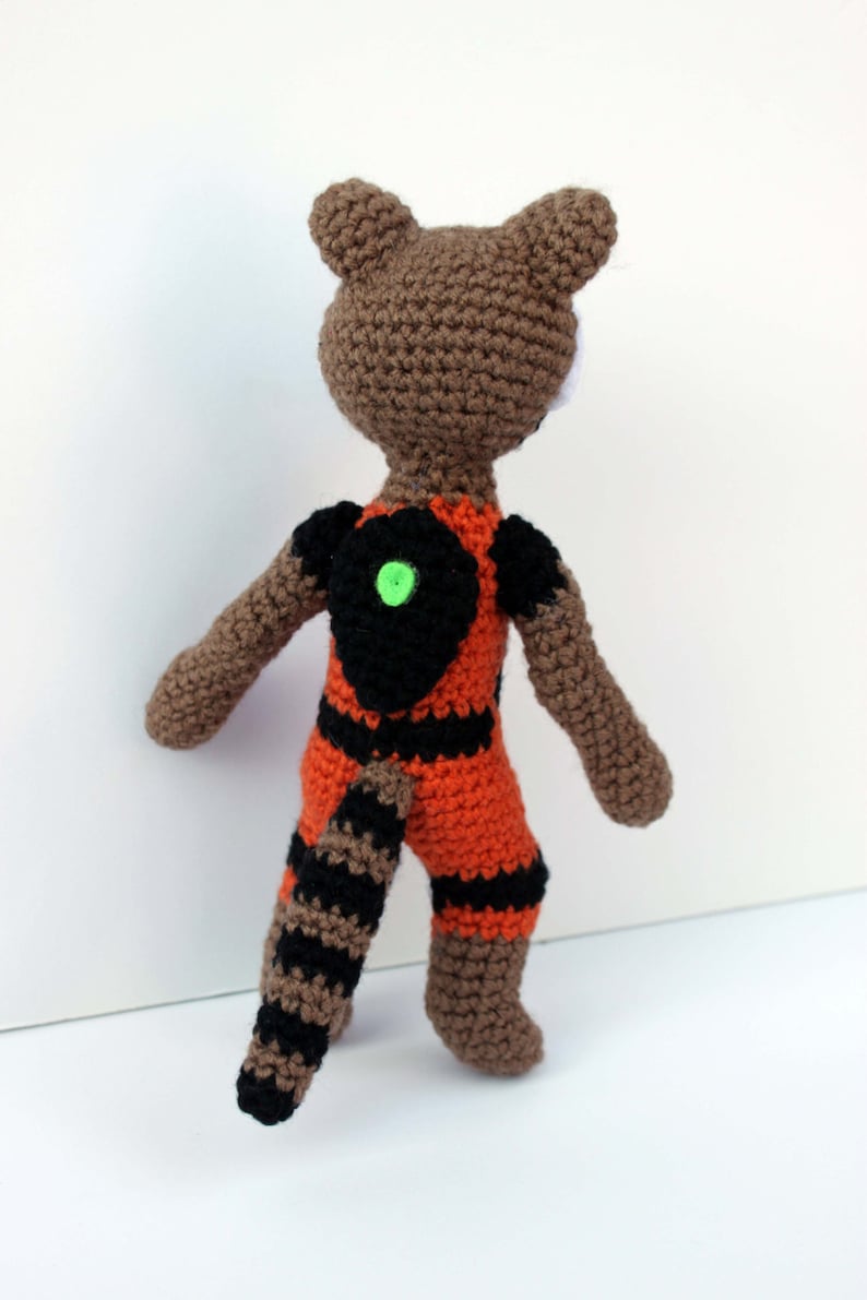 Crochet Pattern Rocket Raccoon Amigurumi PDF Instant Download Etsy