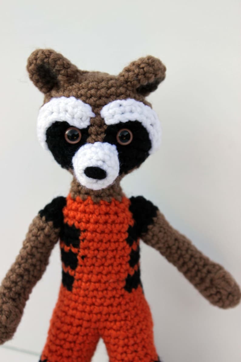Crochet Pattern Rocket Raccoon Amigurumi PDF Instant Download Etsy