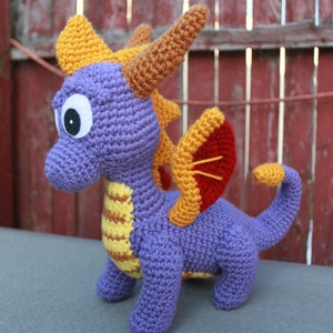 Crochet Pattern: Spyro and Ember Inspired Dragon Amigurumi PDF Instant Download image 2