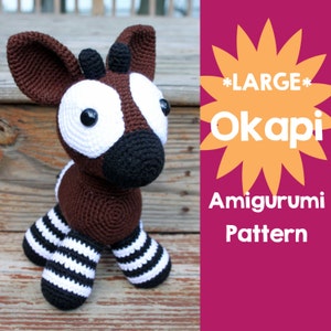 Crochet Pattern: Large Okapi Amigurumi Pattern PDF Instant Download