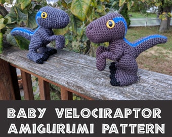 Crochet Pattern: Baby Velociraptor Amigurumi