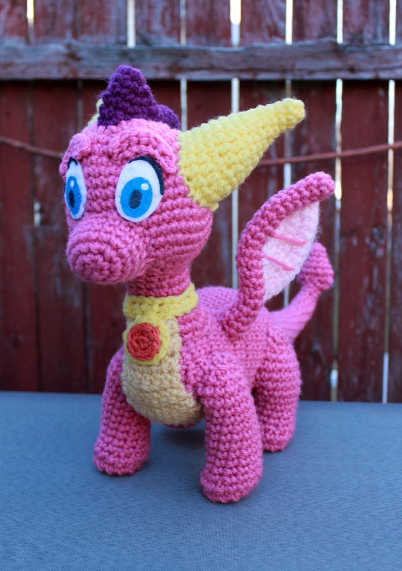 Crochet Pattern: Spyro and Ember Inspired Dragon Amigurumi PDF Instant Download image 3